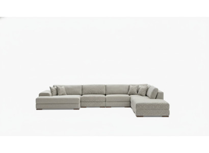 Hoekbank woonlandschap stof Big Sofa bank U-vorm gestoffeerde bank 150x425x290