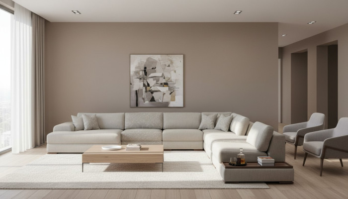 Bankstellen U-vorm Modern Design Meubels Luxe Woonkamer Grijs Nieuwe Hoekbank