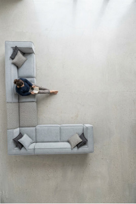 Eckbank hoekbank woonkamer modern design bank gestoffeerde textiel 400x310