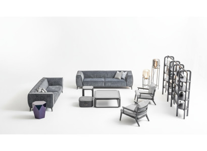 Bankstel 431-zits banken Fauteuils Luxe set xxl Stoffen bankstel Meubels