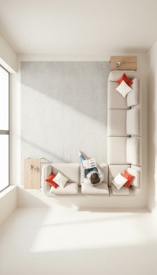 Hoekbank Bank L-vorm Design Modern Luxe Woonkamer Beige Bank
