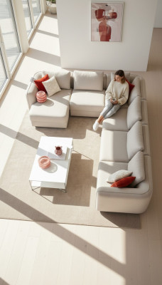 Hoekbank U-vorm Gestoffeerde Moderne Luxe Woonkamer Hoekbank Woonlandschap