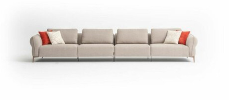Bankstel 6-zits Gestoffeerde Bank Luxe Woonkamer Modern Design Stijl Nieuw