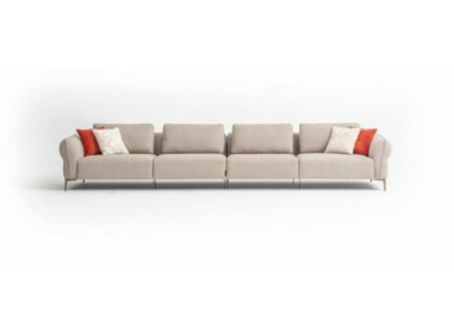 Bankstel 6-zits Gestoffeerde Bank Luxe Woonkamer Modern Design Stijl Nieuw