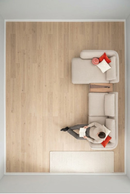 Hoekbank L-vorm 365x170 Beige bankontwerp Hoekbanken Meubels Stof.