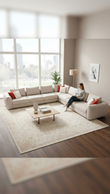 Hoekbank L-vorm Woonkamer Luxe Bank Bank Bekleding 402x402 Stoffenbank