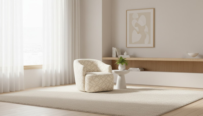 Gevoerde cocktail fauteuil in een aangename kleur in een modern ontwerp