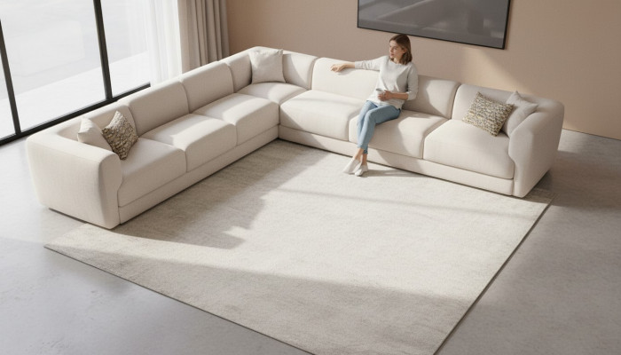 Sofa L-vormige gestoffeerde bank woonkamer moderne meubels 405x405cm bankstellen hoekbank