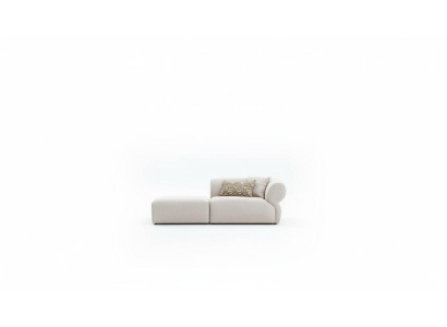 Textielbank 3-zits woonkamer luxe meubeldesign bank beige 215 cm
