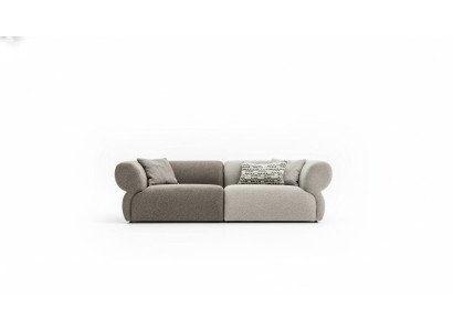 Bank Luxe 3-zits Grijs gestoffeerde bank Woonkamerbank Driepersoonsbank 250cm
