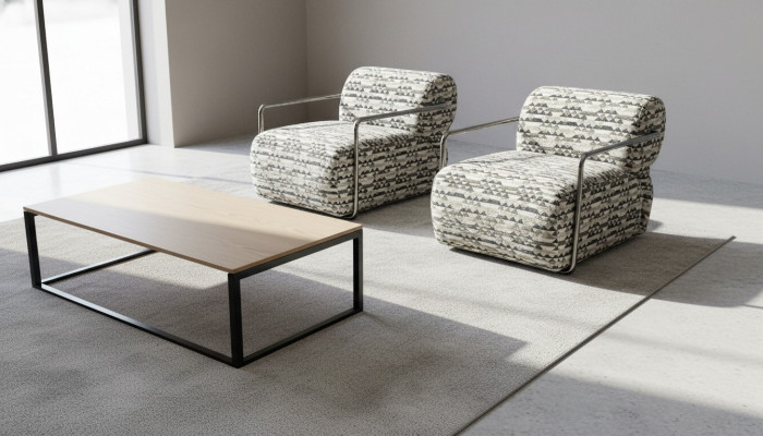 Ontwerper Fauteuil Moderne 1-zits Woonkamer Luxe Beklede Stoffen Meubels