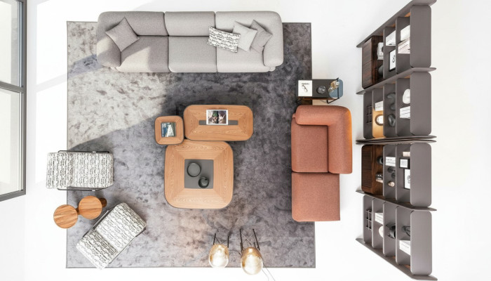 Ecksofagroep Beklede groep Bank Bank Stof Woonkamer meubels Modern