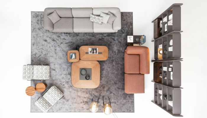 Ecksofagroep Beklede groep Bank Bank Stof Woonkamer meubels Modern