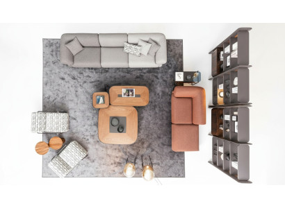 Ecksofagroep Beklede groep Bank Bank Stof Woonkamer meubels Modern