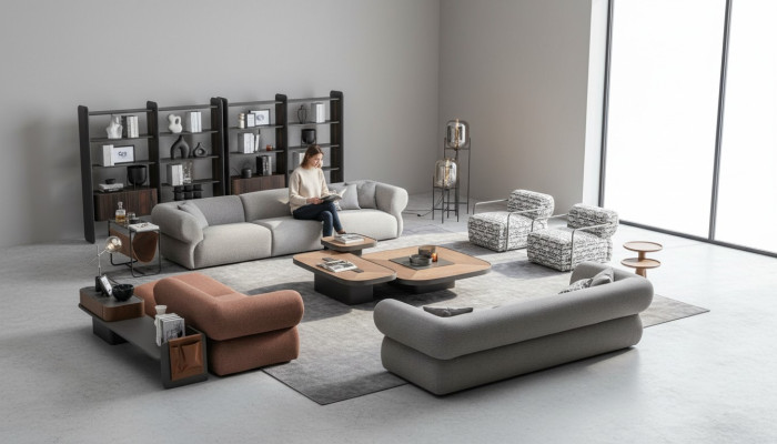 Grote bankstel woonkamer bank vijfzits woonlandschap fauteuil 5-delig