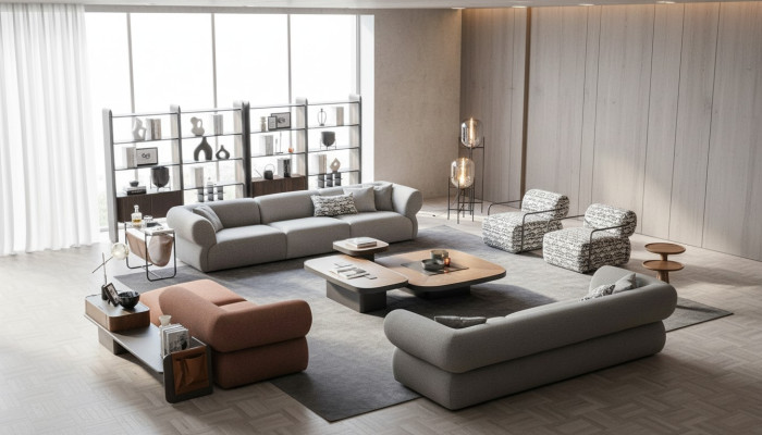 Grote bankstel woonkamer bank vijfzits woonlandschap fauteuil 5-delig