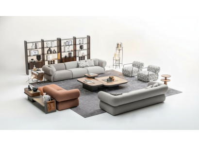 Grote bankstel woonkamer bank vijfzits woonlandschap fauteuil 5-delig