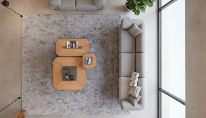Modern grijs vijfzitsbank woonkamer meubels gestoffeerde bank stijl meubels