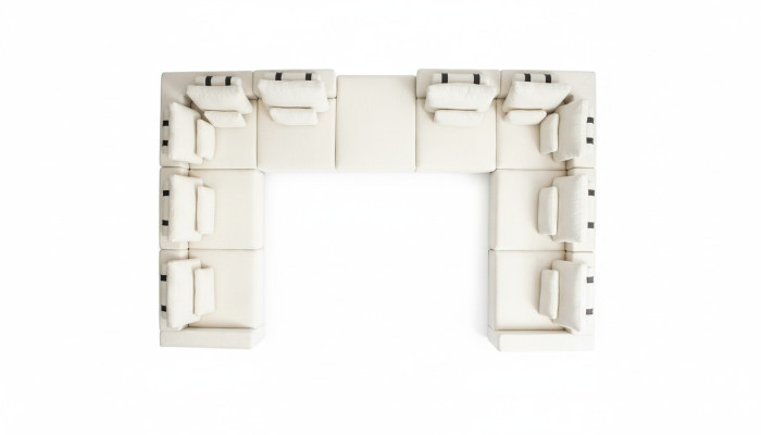 Hoekbank L-vorm Woonkamer Bank Textiel Meubel Ontwerp Modern Sofa met bekleding