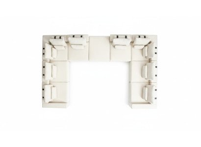 Hoekbank L-vorm Woonkamer Bank Textiel Meubel Ontwerp Modern Sofa met bekleding