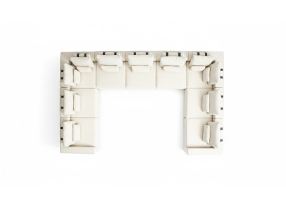 Ontwerp L-vormige hoekbank Modern Sofa gestoffeerde bank Woonkamer Moderne.