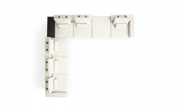 Hoekbank L-vorm Woonlandschap Bekleding Textiel Bank Bankstel Luxe Meubels