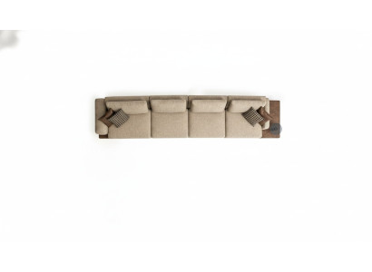 Bankstel 6 zits bank stoffen textiel luxe woonkamer modern meubels stof