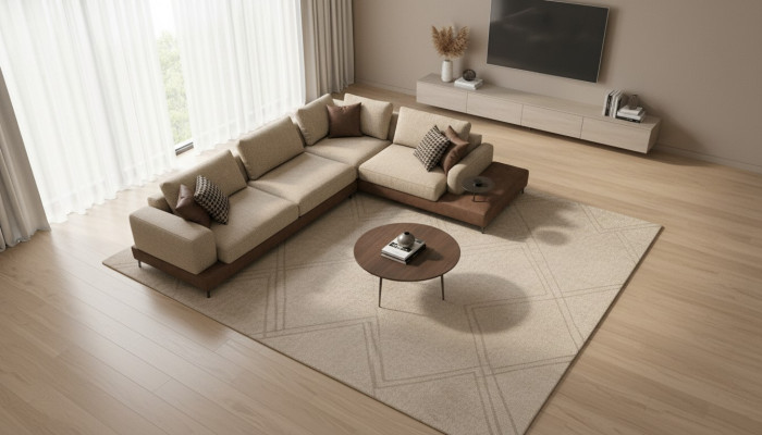 L-vormige bank met opbergplanken Woonkamermeubels Bank Sofa Zitmeubelen