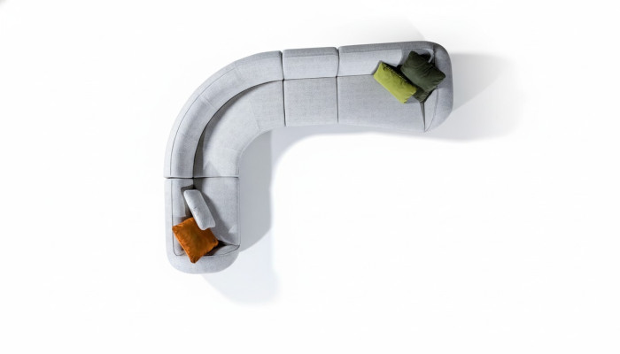 Eckbankstel Moderne Designer L-vorm bank bank woonkamer meubels