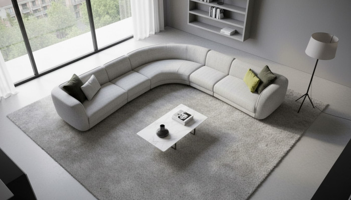 Woonkamer hoekbank luxe L-vorm bank moderne zithoek loungeset