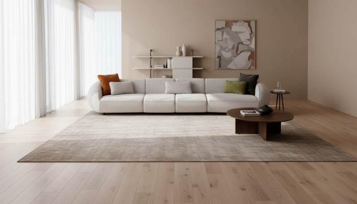 Woonkamerbank in zeszitter gestoffeerd luxe designbank stof