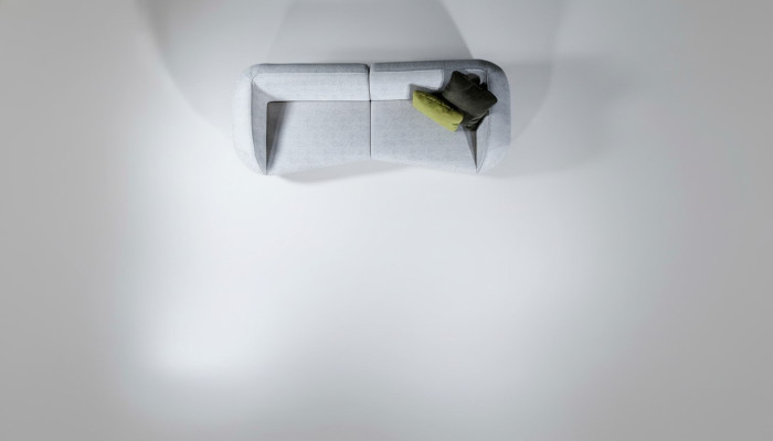 Ontwerper Grijze bankstel Woonkamer Modern Vierzitter Nieuw