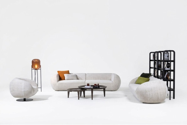 Sofaset Driepersoons fauteuil Moderne woonkamermeubels Gestoffeerde bankstel