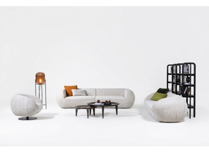 Sofaset Driepersoons fauteuil Moderne woonkamermeubels Gestoffeerde bankstel
