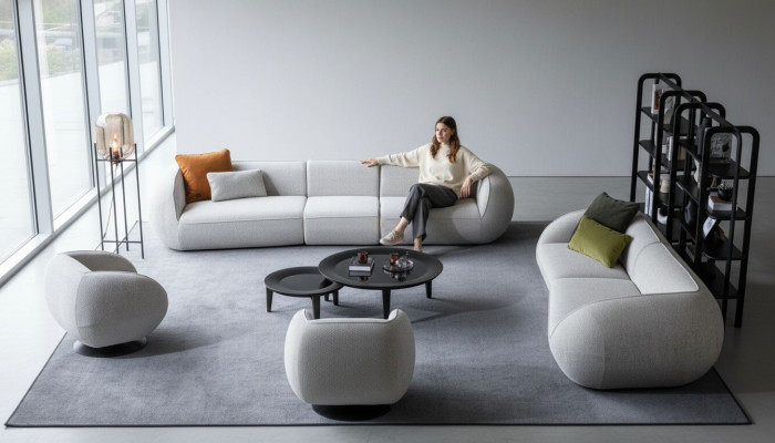 Sofa-set Woonkamermeubels Vijfzitter Vierzitter Fauteuil Set Designer Meubels