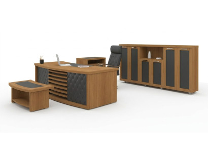 Ontwerp kantoor set luxe houten meubels bureau kast meubilair 4-delig.