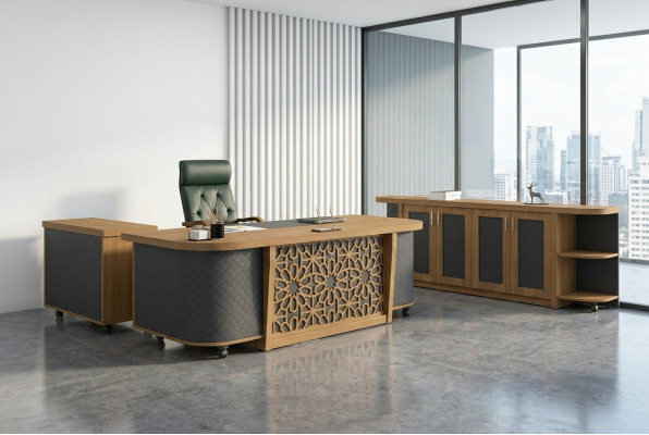 Compleet kantoormeubilair Tafel Werkkamermeubelen Designer Set Bureau