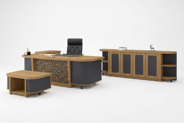 Compleet kantoormeubilair Tafel Werkkamermeubelen Designer Set Bureau