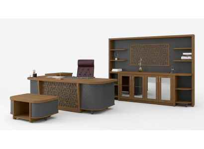 Ontwerper kantoorinrichting thuiskantoor meubels luxe set bureau 4-delig