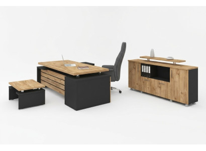 Designer kantoormeubilair Luxe thuiskantoor set Modern designer 3-delig.