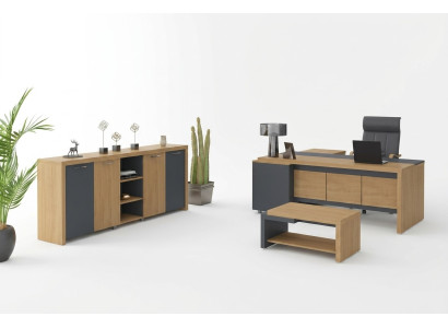 Kantoormeubels Bureau Ladekast Salontafel Luxe meubels 3 delig