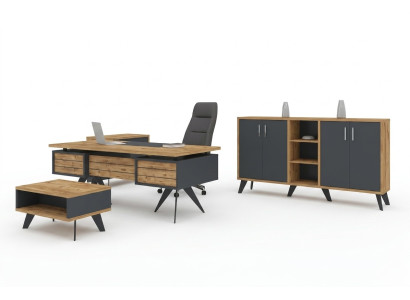 Grote kantoorset bureaumeubelen bureau ladekast tafel