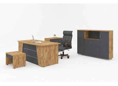 Modern compleet set kantoormeubelen luxe 4-delige set