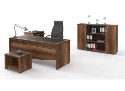 Luxe kantoormeubelen bureau werktafel thuiskantoor set 4-delig