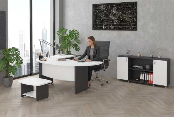 Modern kantoormeubilair set Kantoorinrichting Werkplekinrichting 3-delig