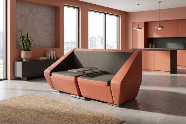 Kantoormeubilair tweezitsbank gestoffeerde bank Workstation Werkbank Sofas