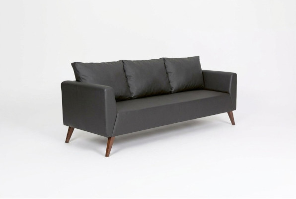 Designer bank Zwarte bank Kantoor meubelen Luxe thuiskantoor meubelen