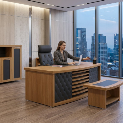 Schrijftafel Bureau Kantoor Kantoor Ontwerper Meubels Kantoorinrichting