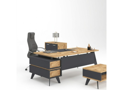 Moderne kantoorschrijftafel, directeur tafel, thuiskantoormeubelen, kantoordesign