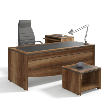 Werkkamer Bureau Houten bureau Kantoor bureau Kantoor meubilair Directeursbureau